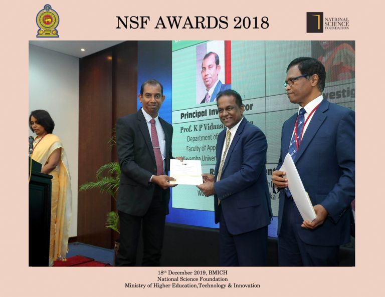 NSF Research Award-2018