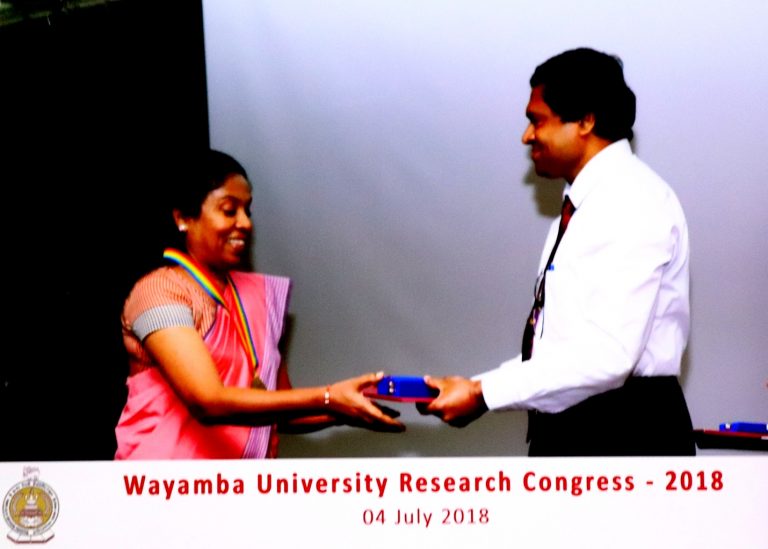 Researcher Award- 2017 WUSL