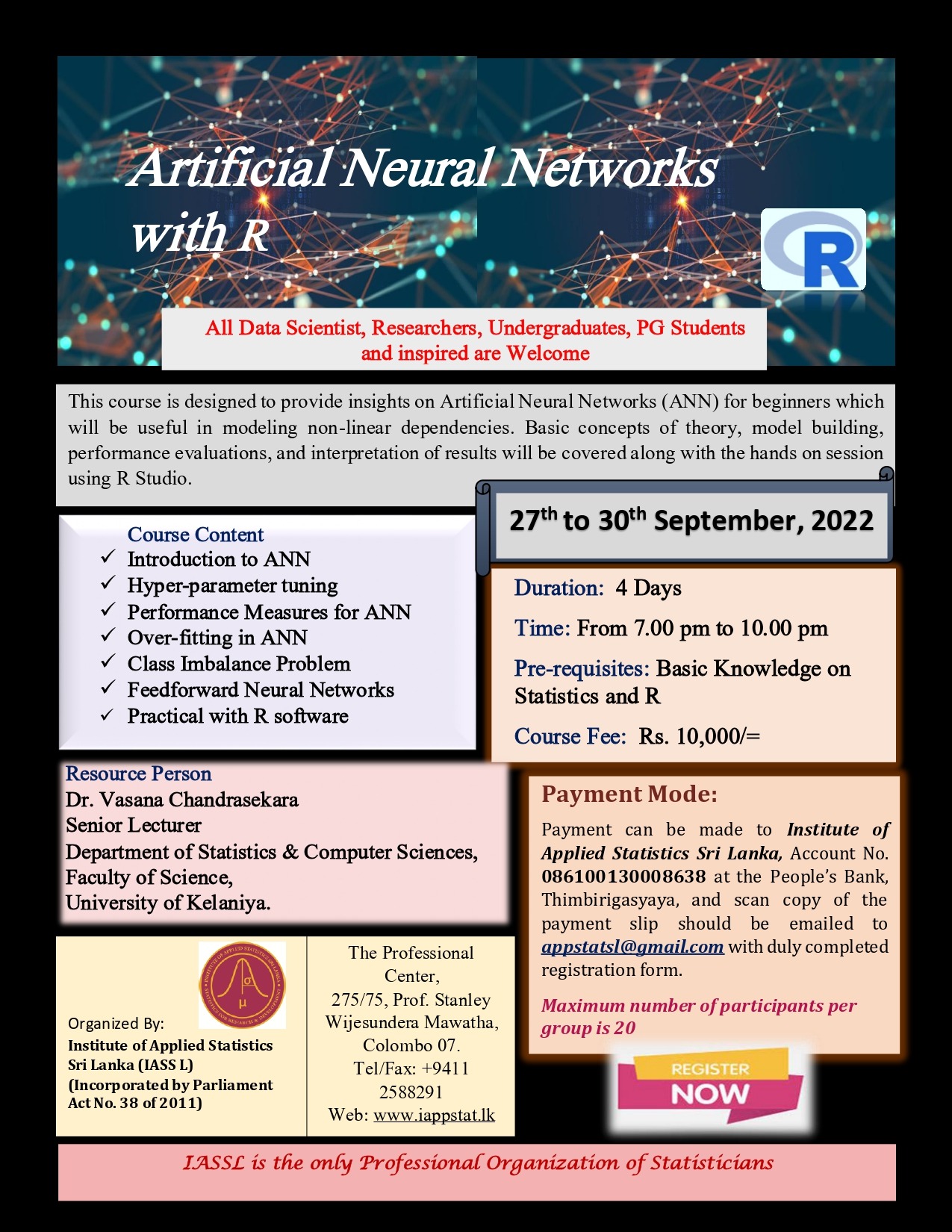 Artificial Neural Network With R - Faculty Of Applied Sciences